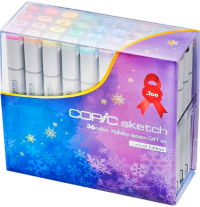 Copic Sketch 36 Winter Gift набор маркеров с кистью в пенале