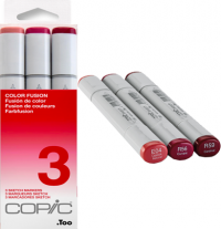 Copic Sketch 3 Color Fusion 3 набор красных маркеров