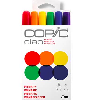 Copic Ciao 6 Primary набор маркеров "Базовые"
