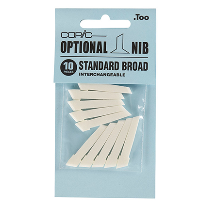 Набор перьев Copic Standard Broad скошенное стандартное долото 7 мм 10 штук